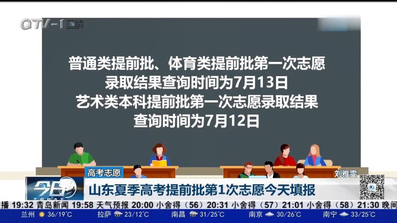 山东夏季高考提前批第1次志愿填报,已录取考生有短信通知