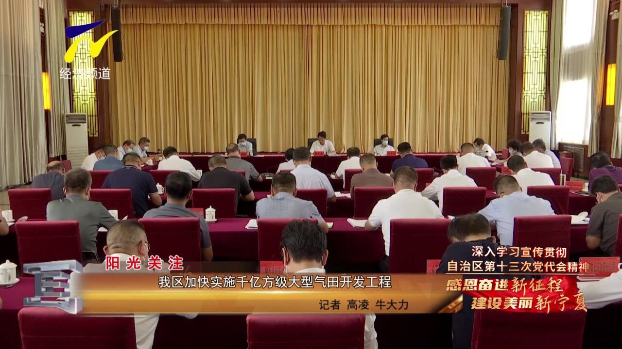 【阳光关注】我区加快实施千亿方级大型气田开发工程