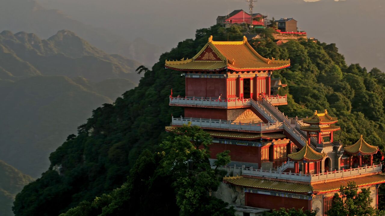 航拍南五台,终南山最“神秀”的风景,记得一定登灵应台和观音台