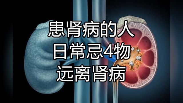 患肾病的人,若想要养肾,日常忌4物,让肾病悄悄远离你