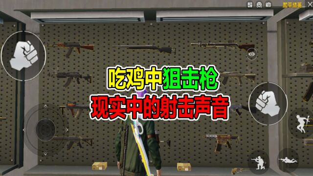 和平精英:狙击枪现实中的射击声音,你都听过吗