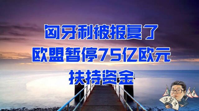 花千芳:匈牙利被报复了,欧盟暂停75亿欧元扶持资金