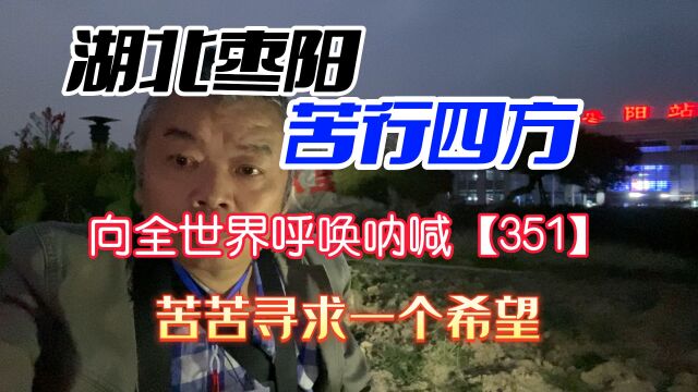 湖北枣阳求助呐喊【351】苦寻一个希望,用苦行去揭穿一个谎言