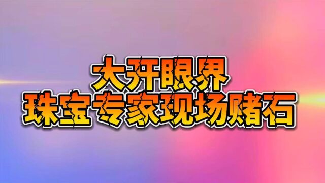 赌石实况:翡翠原石珠宝专家现场实战开石分享经验,涨知识了