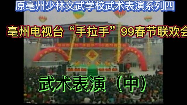 原亳州市少林文武学校武术表演系列四(中)