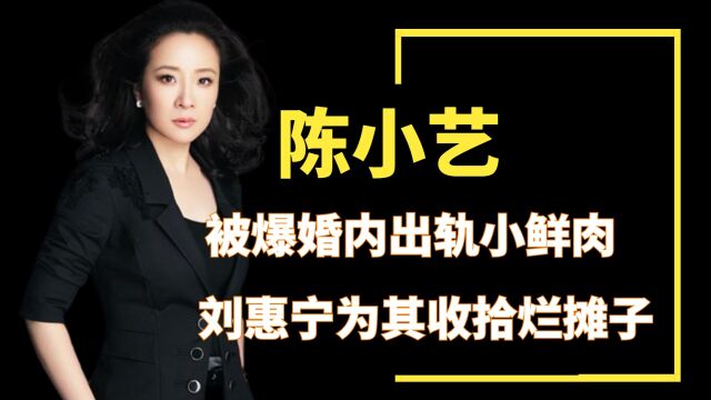 陈小艺被爆婚内出轨小鲜肉,刘惠宁多次为其收拾烂摊子,24年婚姻有苦难说