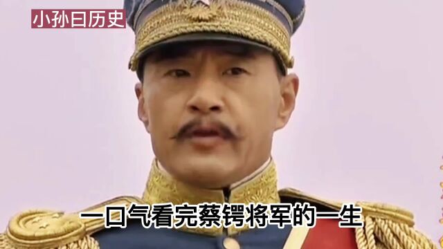 国葬第一人蔡锷将军的一生