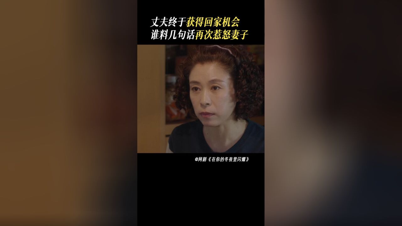 在你的冬夜里闪耀丨郑英俊每句话都在惹龚小琴生气