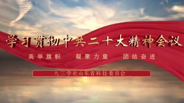 九三学社山东省科技委员会召开中共二十大精神集中学习交流汇报会