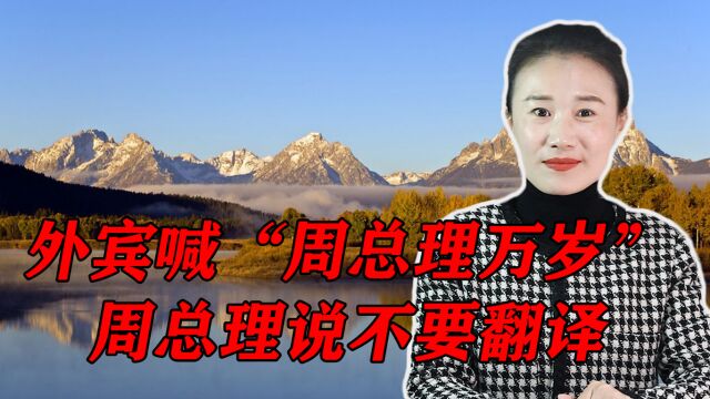 外宾喊“周总理万岁”,周总理向翻译示意:不要翻译出来