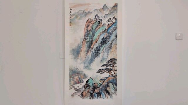 《山居图》青绿山水