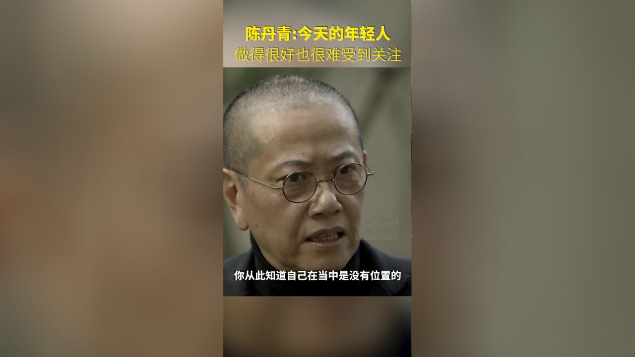 陈丹青:今天的年轻人做得很好也很难受到关注