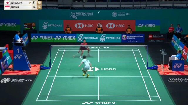 Anthony Sinisuka Ginting vs Kanta Tsuneyama  Badminton 