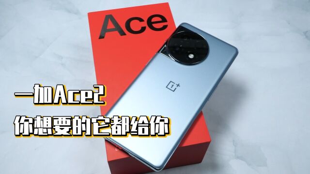 一加Ace2,你想要的它都给你