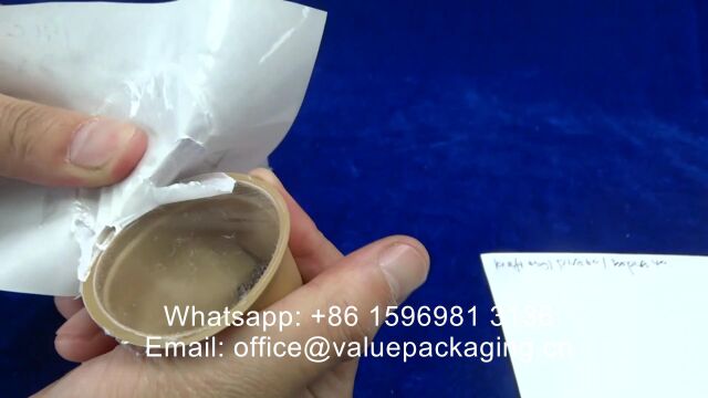 TLEN427 Sealing test with Kraft paper 45gPLA60BOPLA40