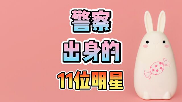 警察出身的11位明星