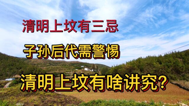 清明上坟有三忌、子孙后代需警惕,清明上坟有哪些讲究?