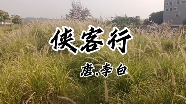 李白的《侠客行》诗词欣赏