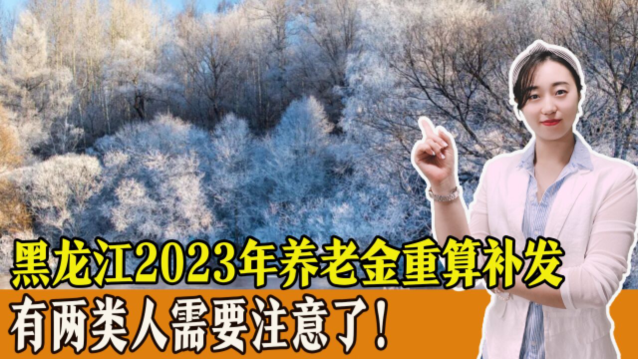 黑龙江人注意!2023年养老金重算补发开始,两类人员注意