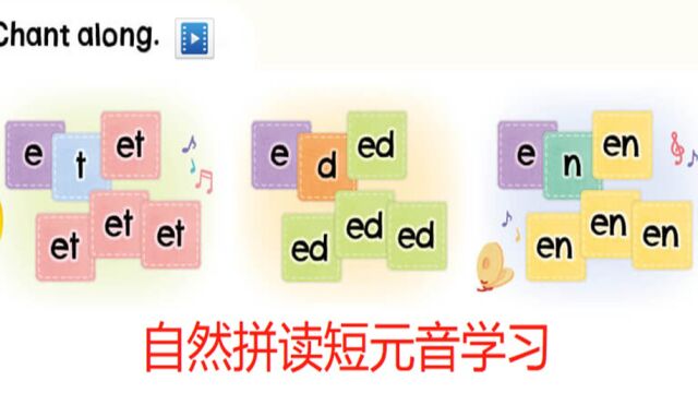 自然拼读法——短元音et,ed,en