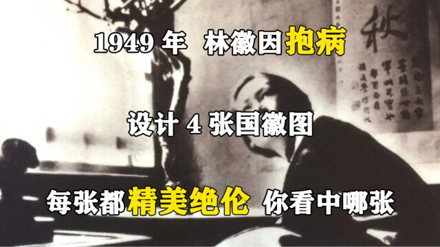 1949年,林徽因抱病设计4张国徽图,每张都精美绝伦,你看中哪张