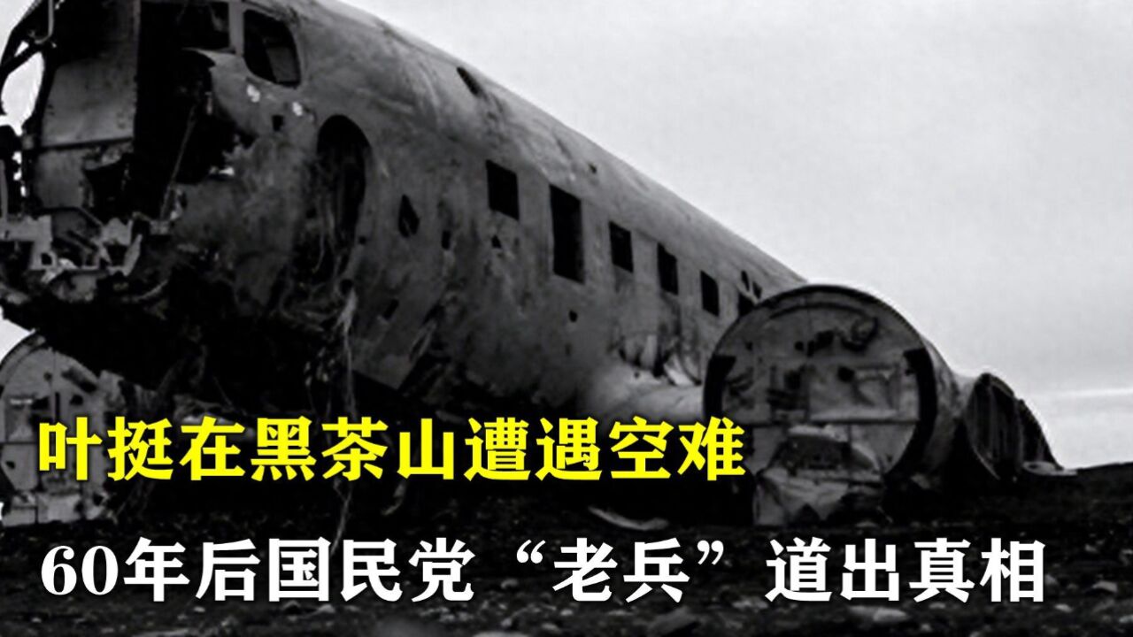 1946年,叶挺在黑茶山遭遇空难,60年后国民党“老兵”道出真相