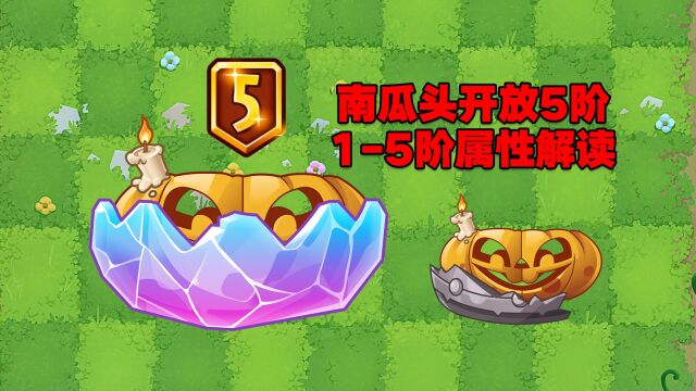 PVZ资讯:南瓜头15阶属性解读!玩家:可以让坚果体型变大?