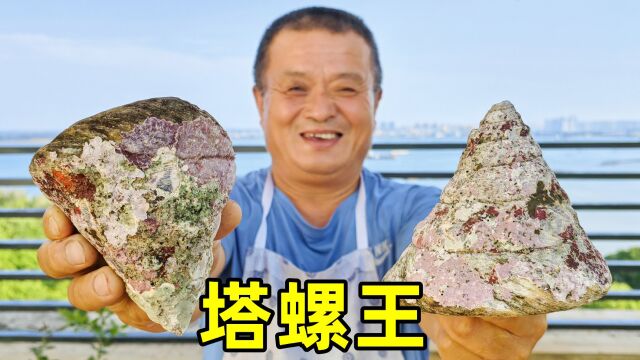 670元买25个塔螺王,个个比拳头还大,螺肉Q弹有嚼劲