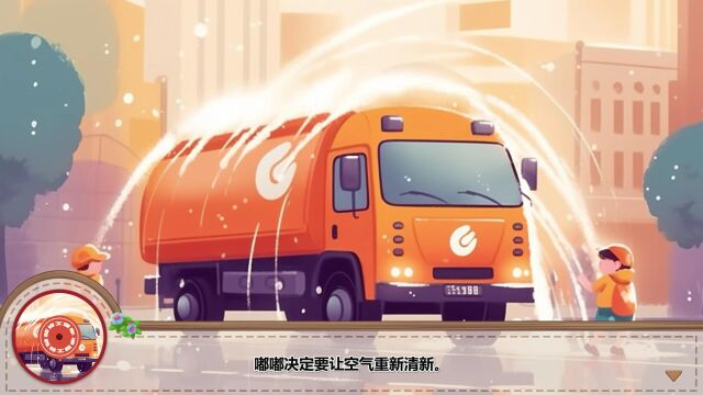 儿童绘本系列——小镇里的洒水车嘟嘟