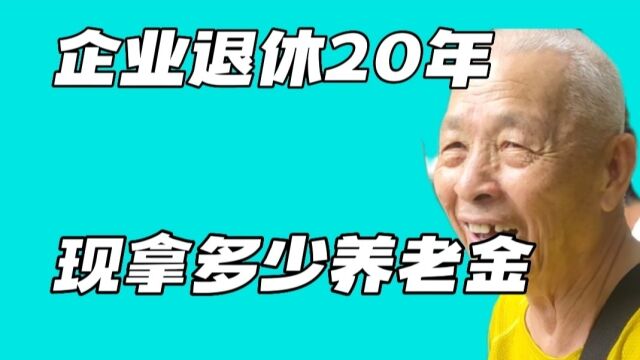 广西大爷退休20年,看他现在每月拿多少养老金