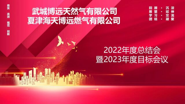 能源公司2022年度总结会暨2023年度目标会议