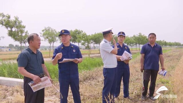 临邑:消防知识进田间 巡逻队筑牢三夏麦收“防火网”