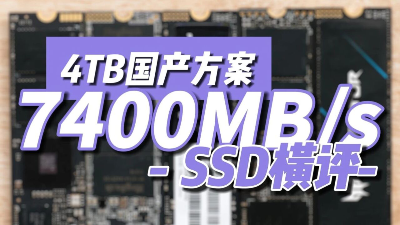 国产7400MB/s的4TB SSD选哪款?两大热门方案横评