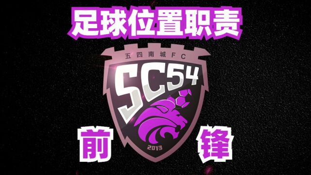 前锋(FC/ST)怎么踢位置职责8人制足球技战术分析@五四南城FC