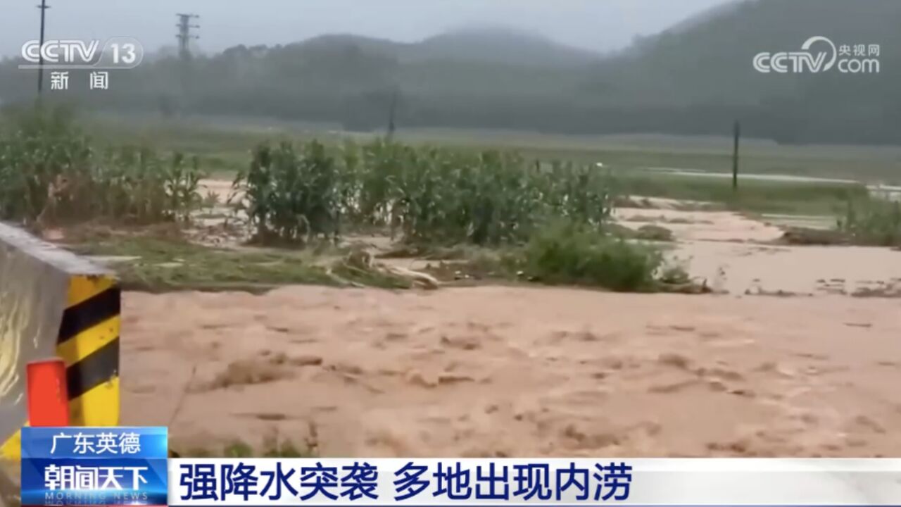 广东英德 强降水突袭 多地出现内涝