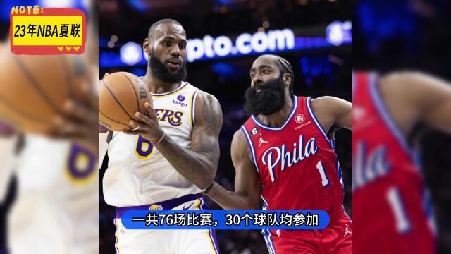 2023NBA夏季联赛赛程直播时间表