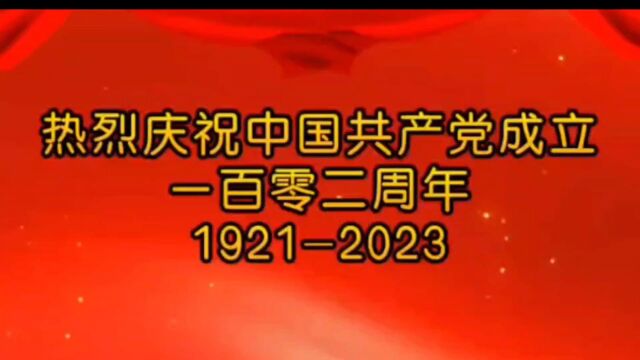 庆祝党的生日102周年