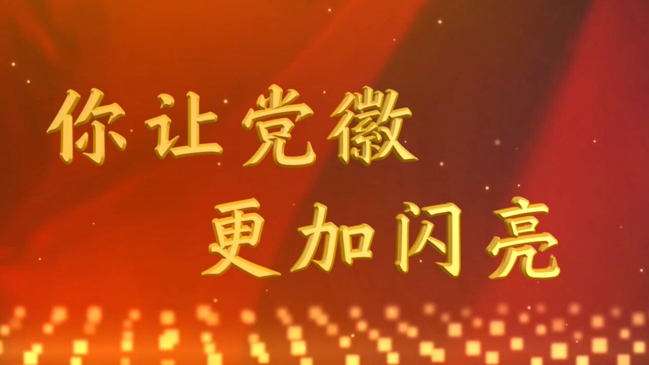 微视频|你让党徽更加闪亮