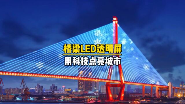 桥梁LED透明屏网红桥led透明显示屏厂家【联诚发】