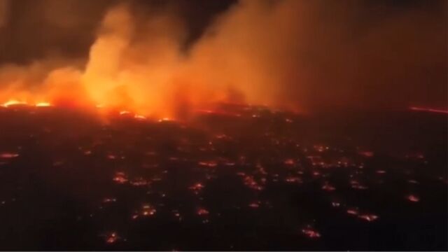 夏威夷毛伊岛大火,对比照片显示海滨度假小镇受灾难性打击