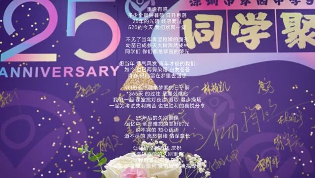 深圳市翠园中学97级学生毕业25周年纪念视频.