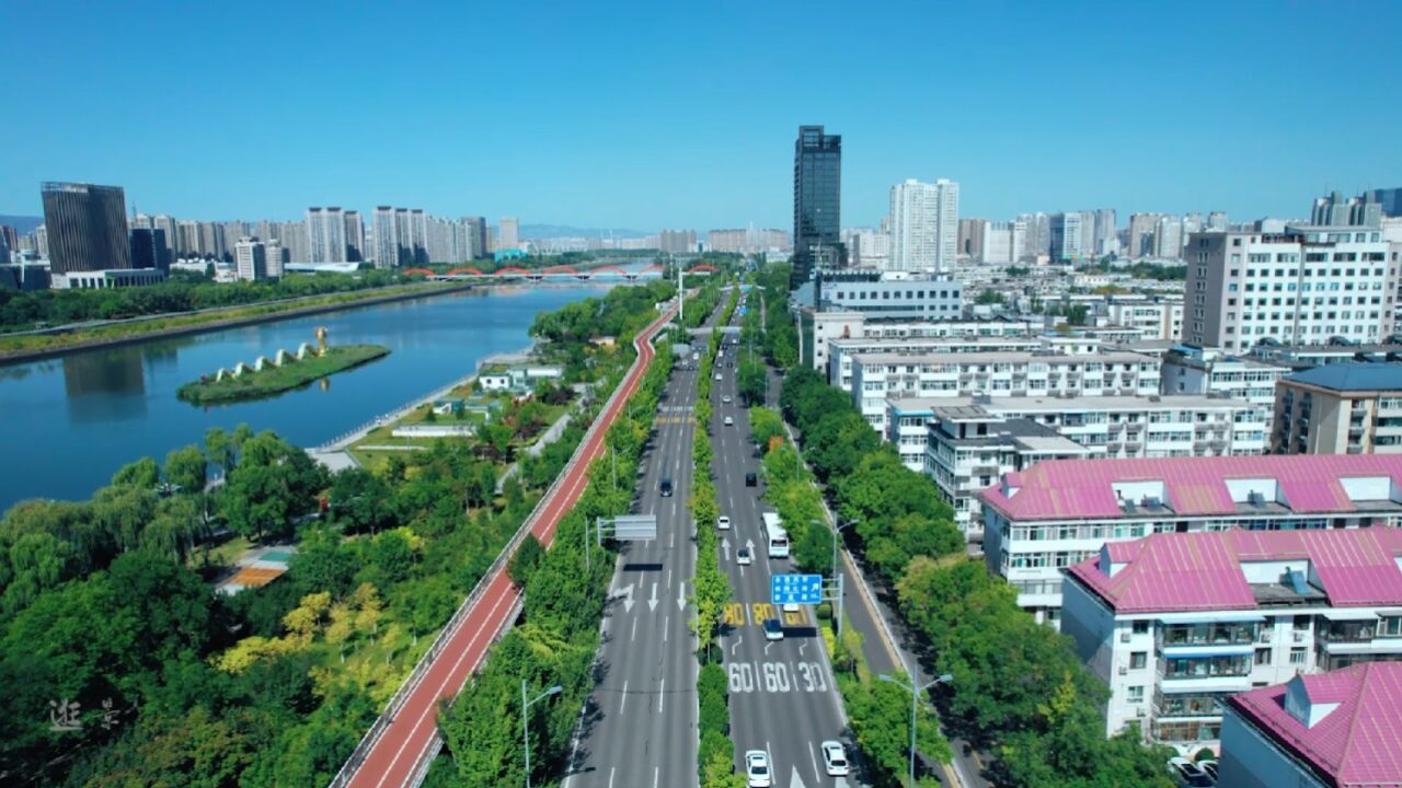 山西太原市滨河东路美景街景