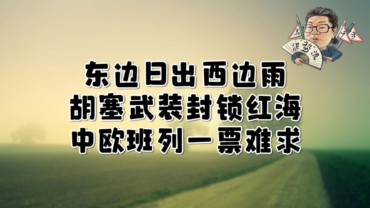 花千芳:东边日出西边雨,胡塞武装封锁红海,中欧班列一票难求