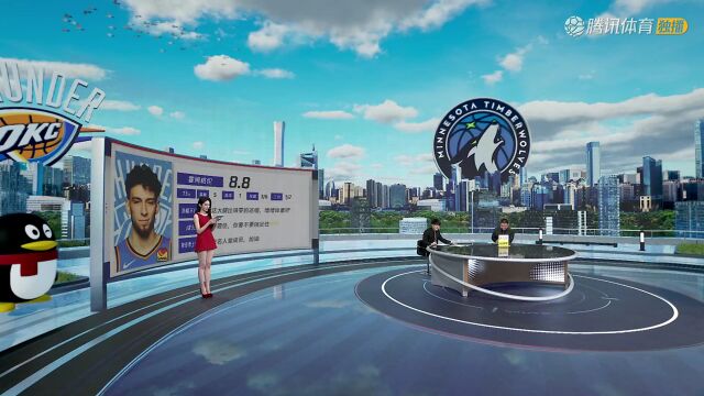 2023/24赛季NBA常规赛：雷霆 VS 森林狼 全场回放