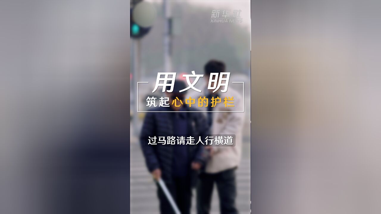 文明安全出行|过马路请走人行横道