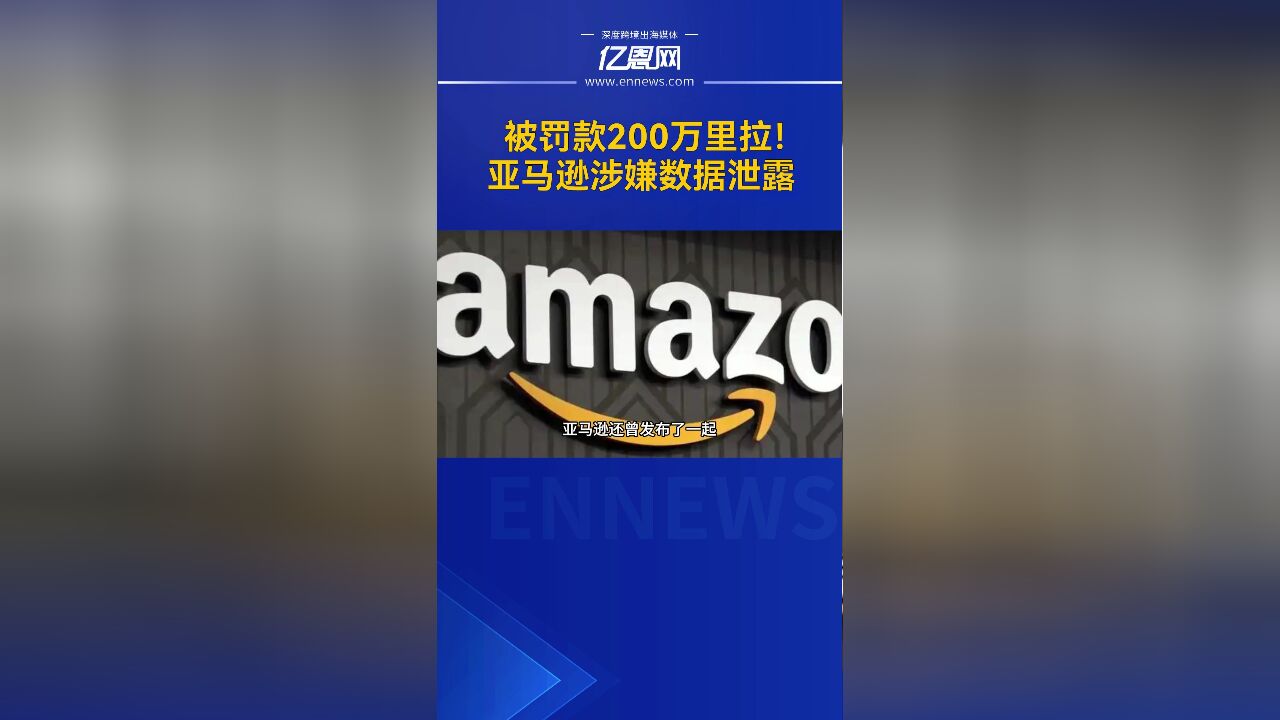 被罚款200万里拉!亚马逊涉嫌数据泄露