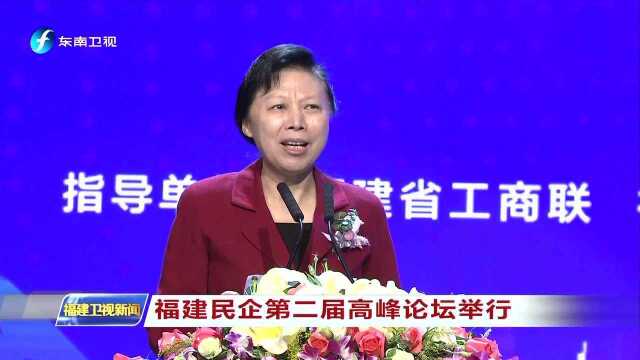 福建民企第二届高峰论坛举行