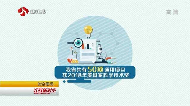 江苏50项通用项目获奖 获奖数列全国省份第一