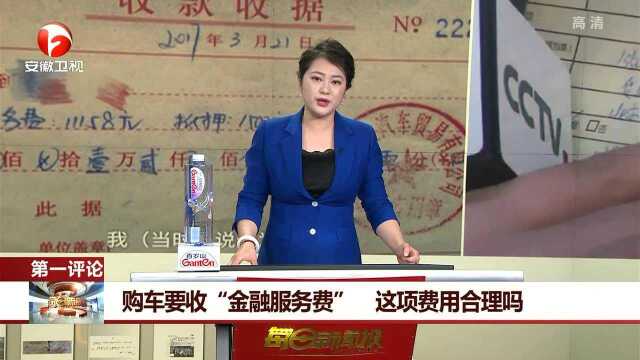 购车要收“金融服务费” 这项费用合理吗