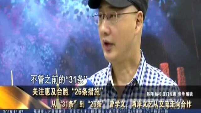 关注惠及台胞“26条措施”:厦门台湾艺术研究院院长曾学文——更深化、更落实、更具操作性